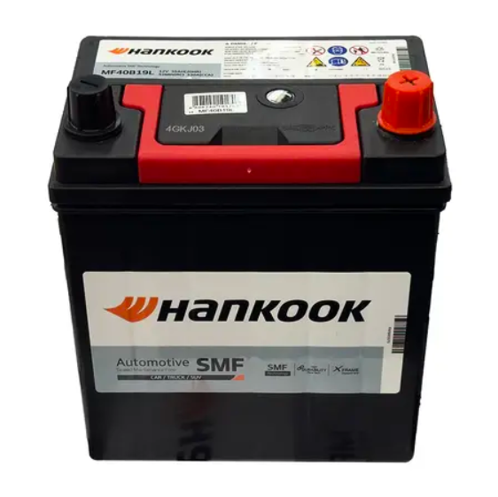 Batería Hankook NS40ZL 40B19L Borne Delgado