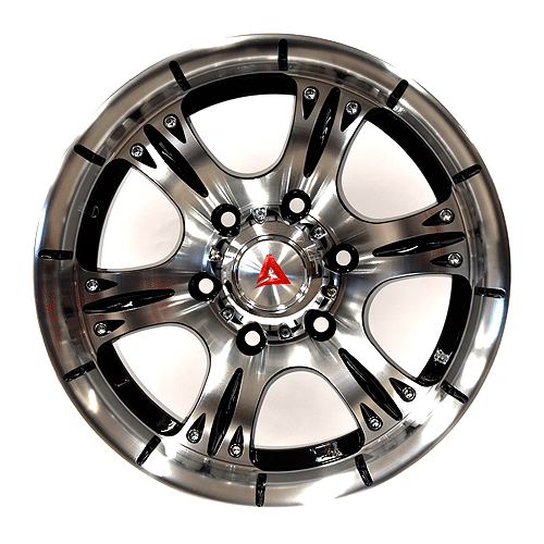 llanta 16 6x139.7 black + face machined (615) | Full Neumáticos